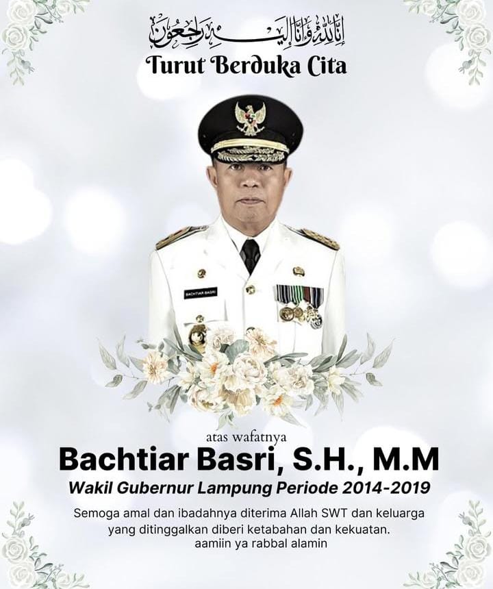 Diduga Sakit Jantung, Mantan Wakil Gubernur Lampung dan Bupati Tubaba Bachtiar Basri Meninggal Dunia