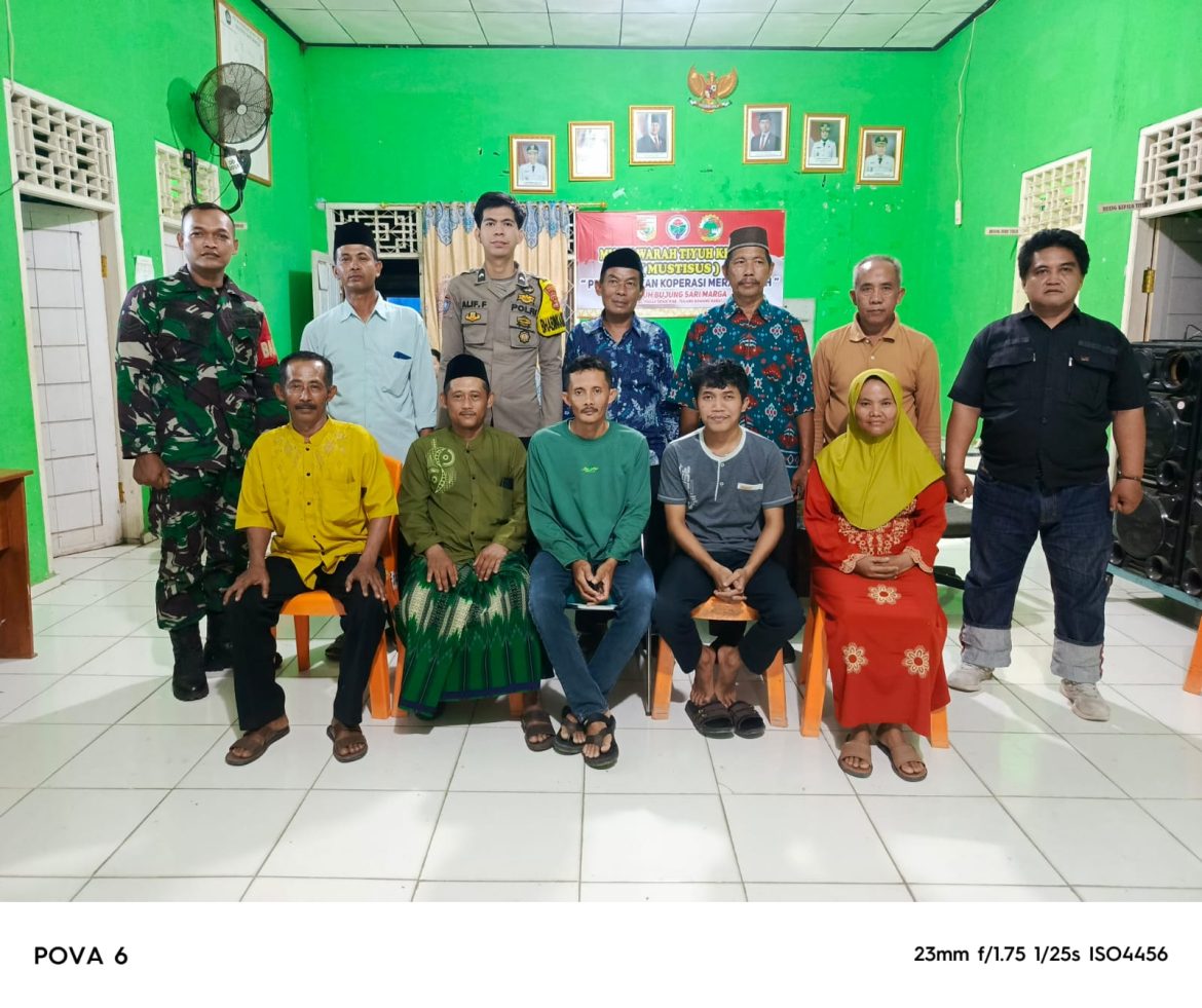 Gelorakan Ekonomi Rakyat, Koperasi Merah Putih Resmi Dibentuk di Tiyuh Bujung Sari Marga