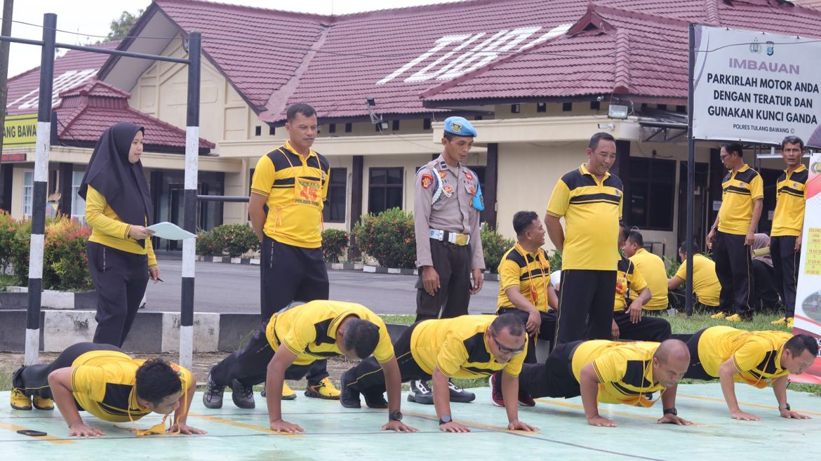 Polres Tulang Bawang Gelar TKJ Berkala, Kabag SDM: Salah Satu Item Dari 13 Komponen