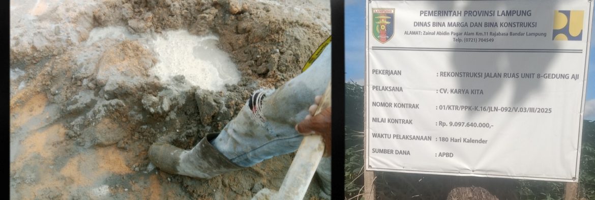 Proyek Jalan Rp9 Miliar Diduga Asal Jadi, Kejaksaan Diminta Usut Tuntas Dugaan Korupsi di Tulang Bawang