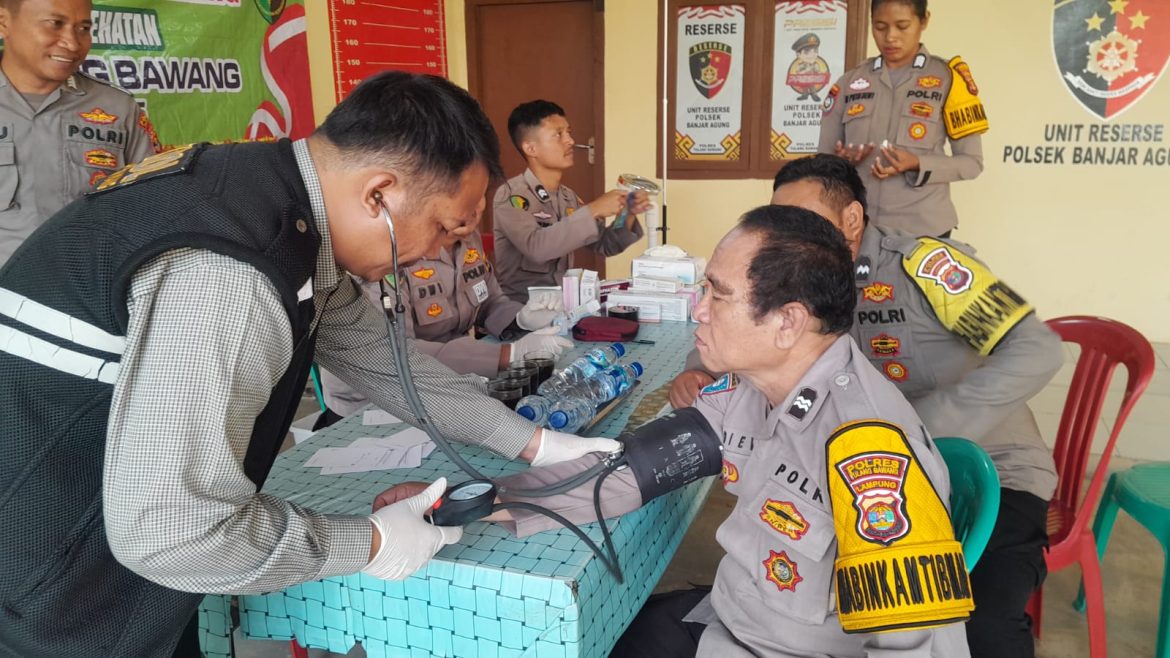Dokkes Polres Tulang Bawang Gelar Yankesling di Mapolsek Banjar Agung, Ini Tujuannya