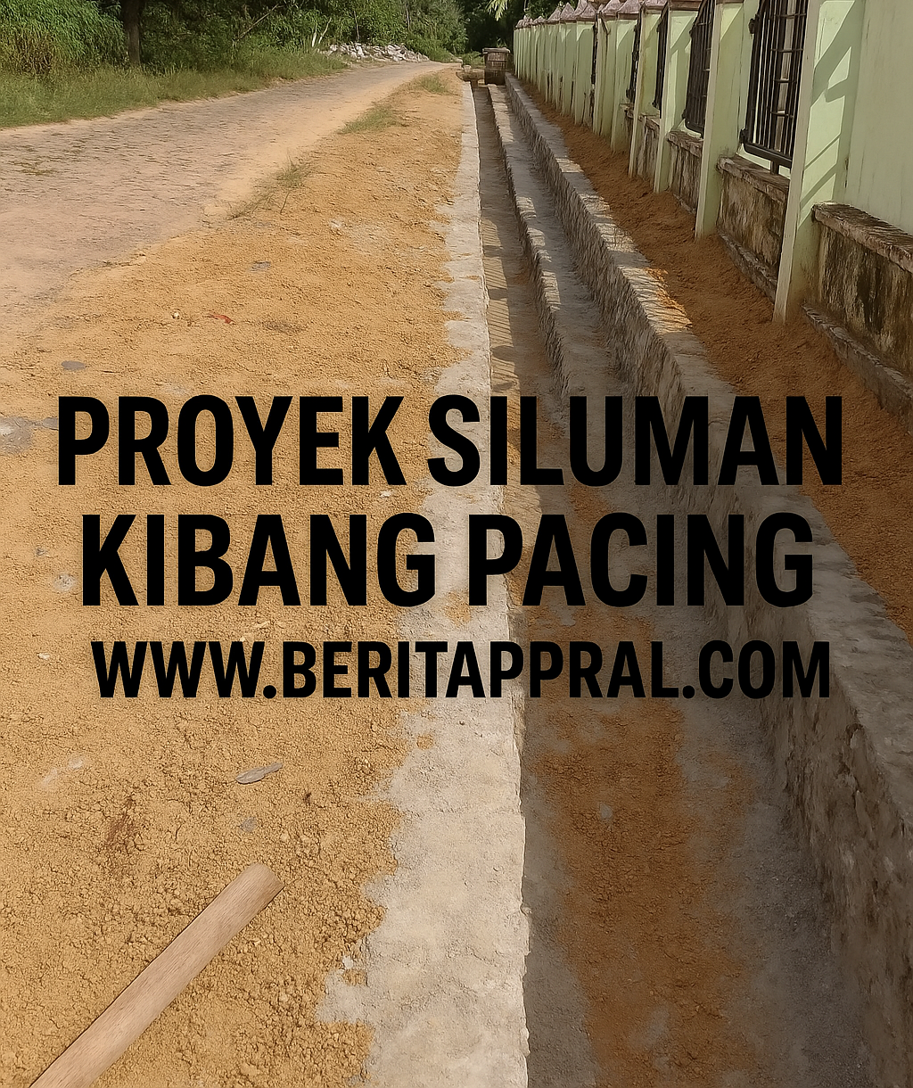 Diduga Proyek Siluman, Drainase Dana Desa di Kibang Pacing Tak Berpapan Nama