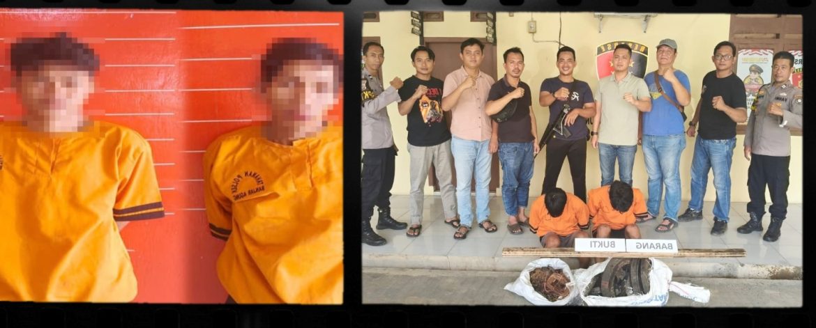 Dalam Waktu 3 Jam, Dua Pelaku Curat Dinamo Listrik Ditangkap Polsek Banjar Agung