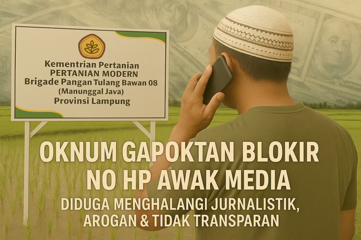 Dibongkar Media, Ketua Gapoktan Blokir Wartawan & Ancam Lapor Balik! Dugaan KKN Dana Oplah Menguat. No Viral, No Justice!