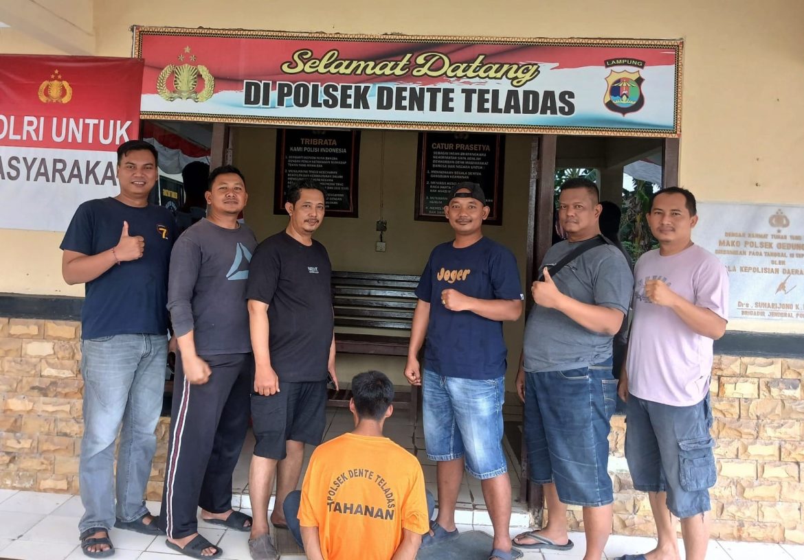 Polsek Dente Teladas Tangkap Pelaku Curanmor Saat Sedang Asyik Nonton Pertandingan Bola Volly