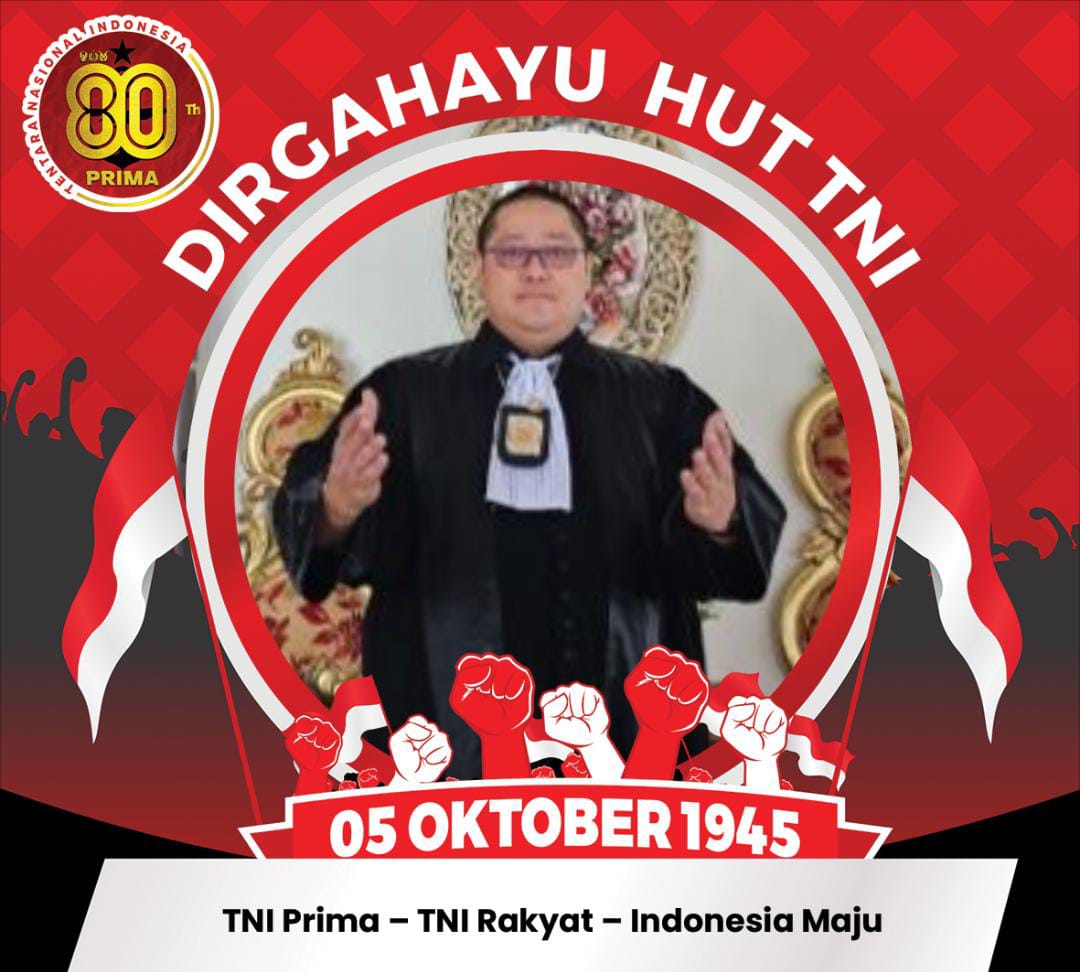 Ketua Umum OA Feradi WPI Adv. Donny Andretti Ucapkan Selamat HUT TNI ke-80: “TNI Prima, TNI Rakyat, Indonesia Maju”