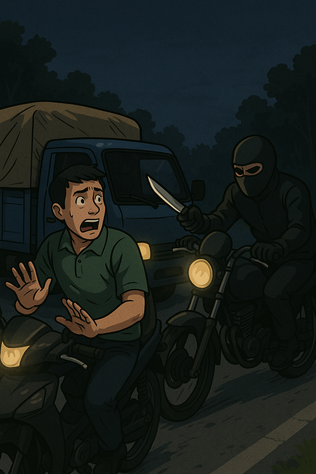 Rawan Begal di Jalan Lintas Timur Mesuji, Sopir Dikejar Sekelompok Orang Tak Dikenal