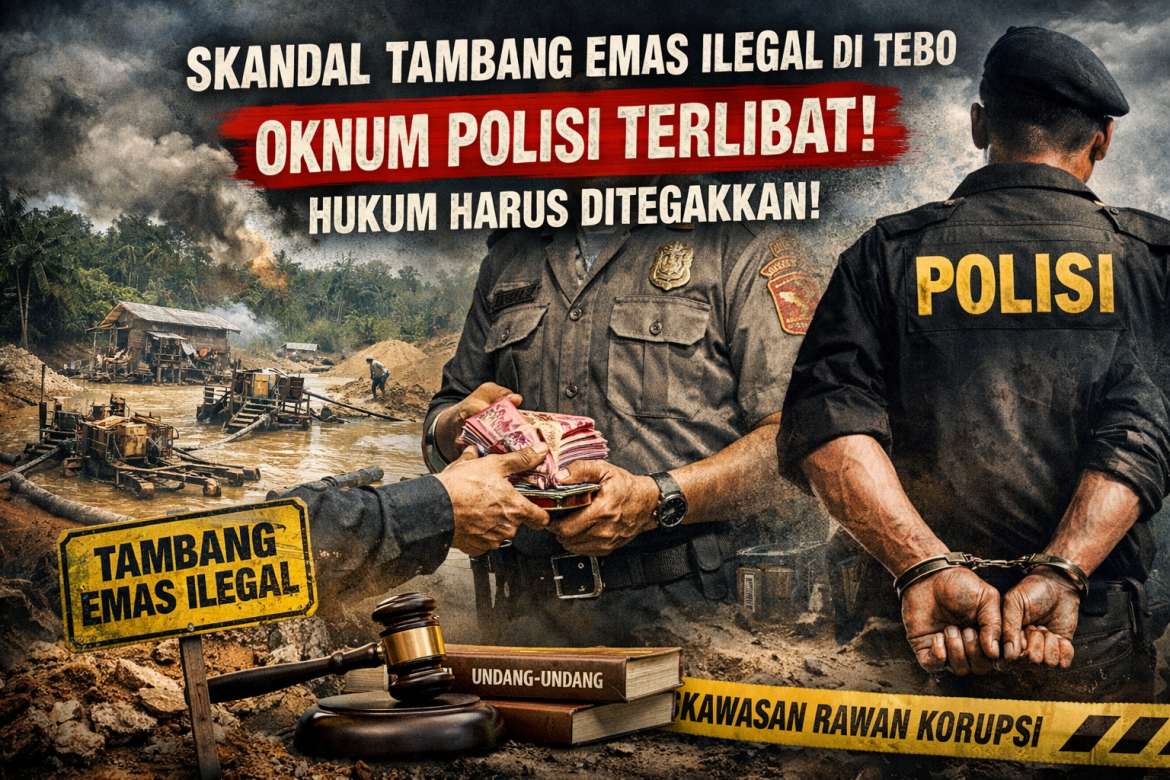 Skandal Tambang Emas Ilegal di Tebo: Dugaan Keterlibatan Oknum Polisi, Hukum Dipertaruhkan