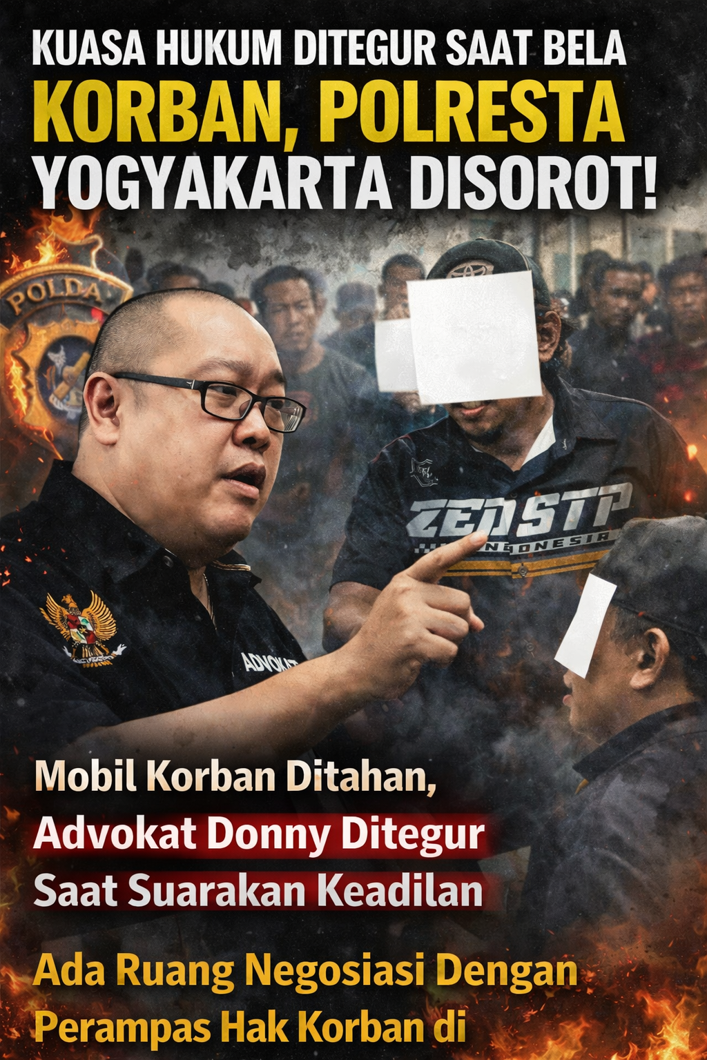 Advokat Ditegur Saat Membela Korban, Dugaan Penguasaan Mobil oleh Polresta Yogyakarta Menuai Sorotan Publik