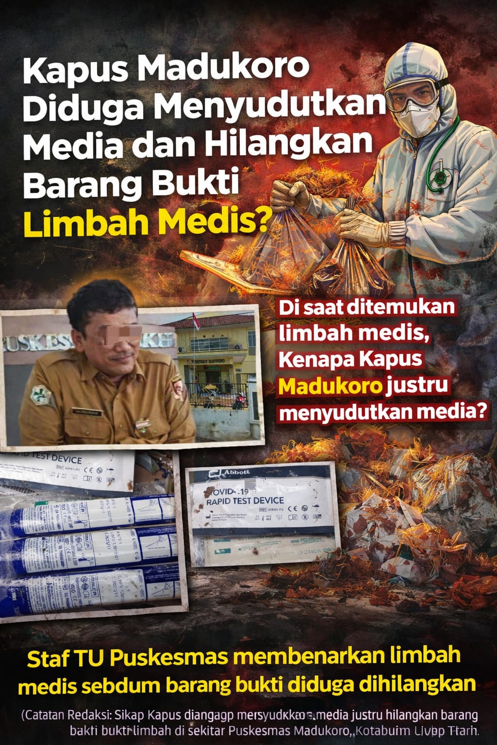 Alih-alih Klarifikasi, Oknum Kapus Madukoro Dinilai Menyudutkan Media