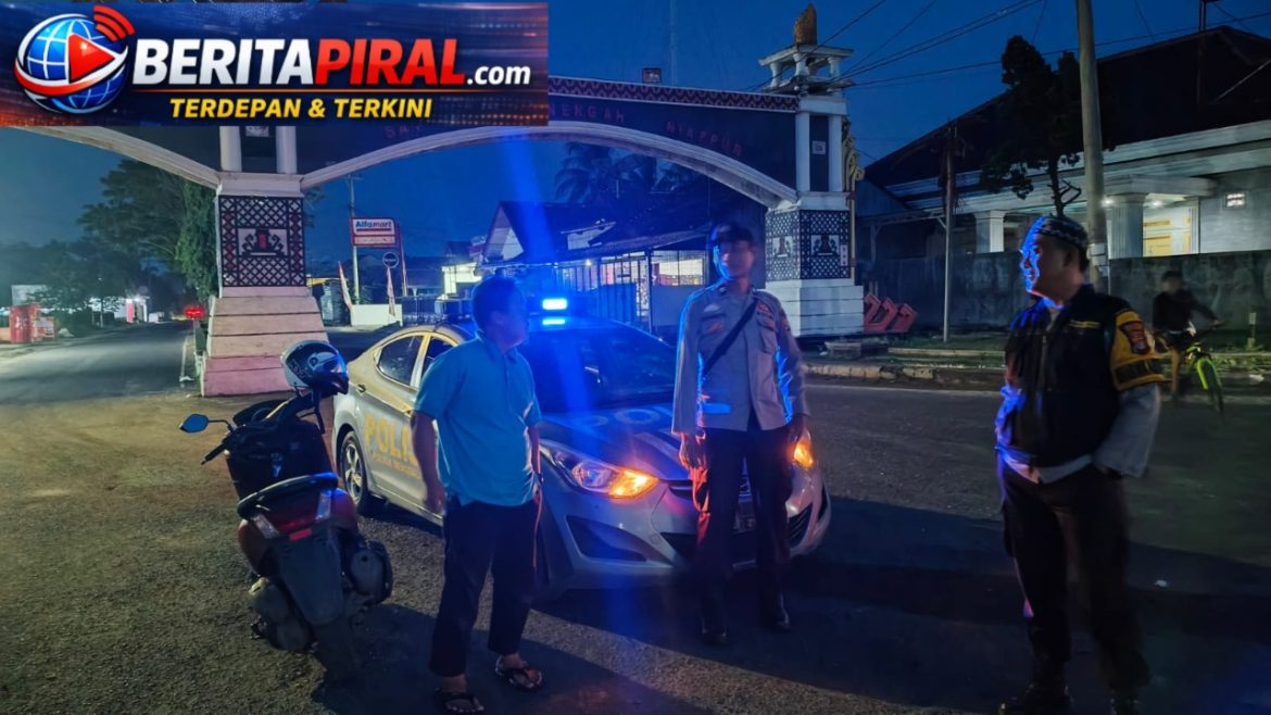 Patroli Saur Polsek Menggala Sikat Aksi Trek-Trekan Liar, Antispasi Ganguan Kamtibmas