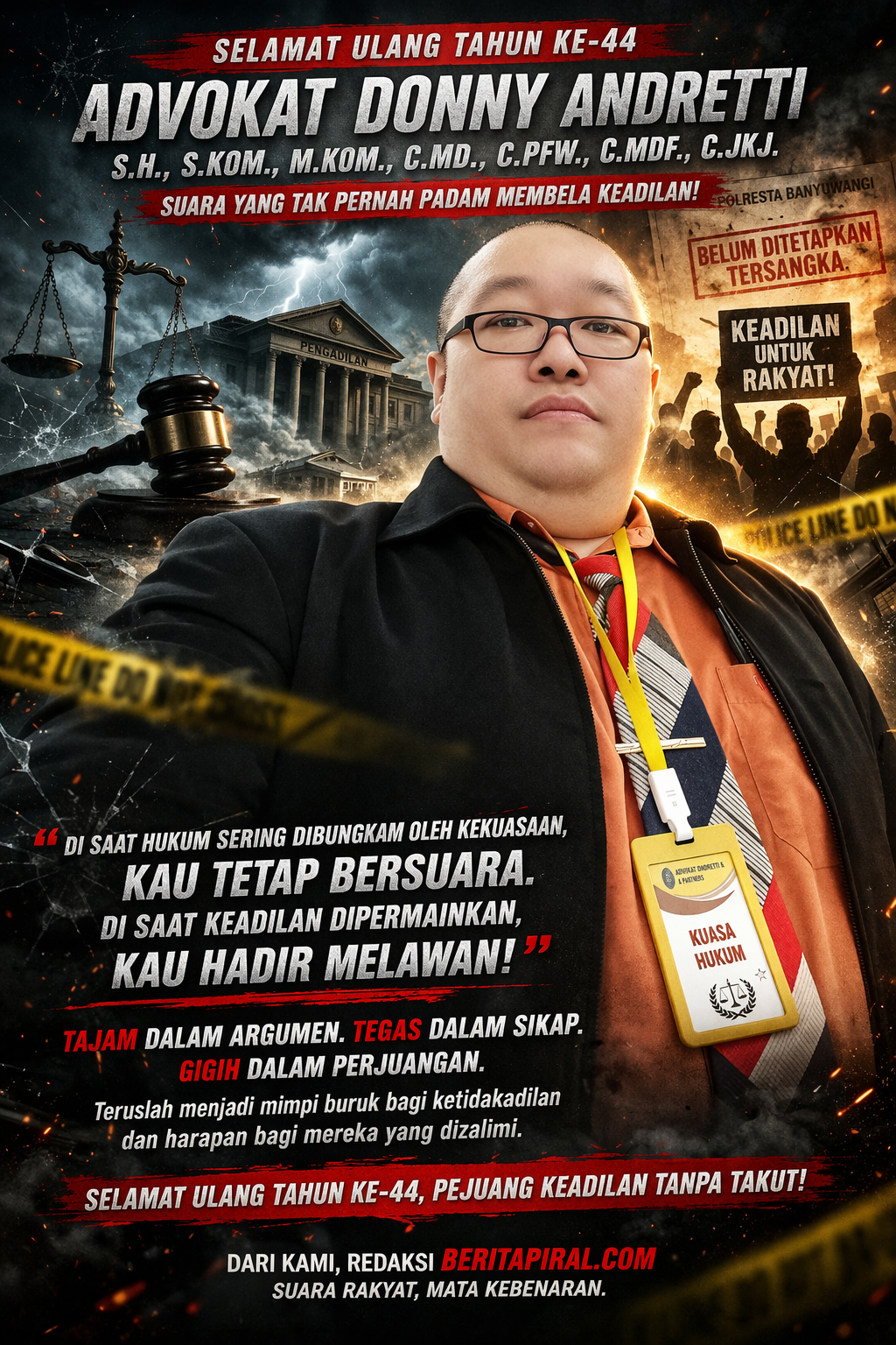 Ucapan Selamat Ulang Tahun ke-44