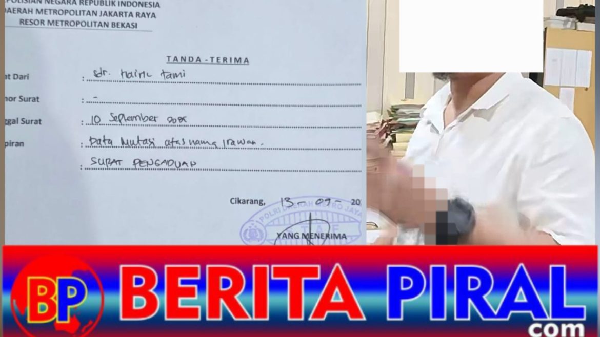 SP2HP Tak Kunjung Terbit, 8 Bulan Jalan di Tempat! Pelapor Hairil Tami Kecewa, Kinerja Penyidik Unit II Harda Polres Metro Bekasi Kabupaten Disorot