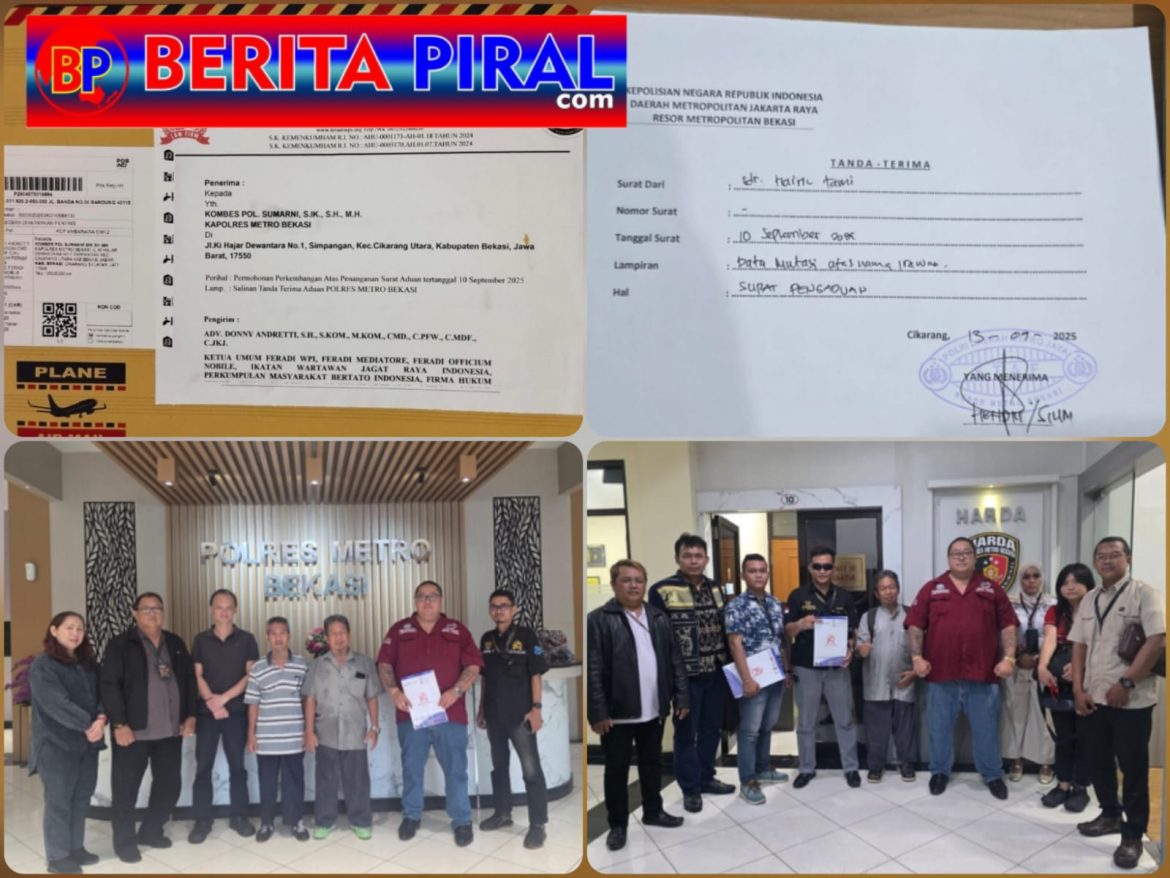 Surat Lawyer Diabaikan, WA Tak Dibalas: Hairil Tami Soroti Kinerja Polres Metro Bekasi Kabupaten