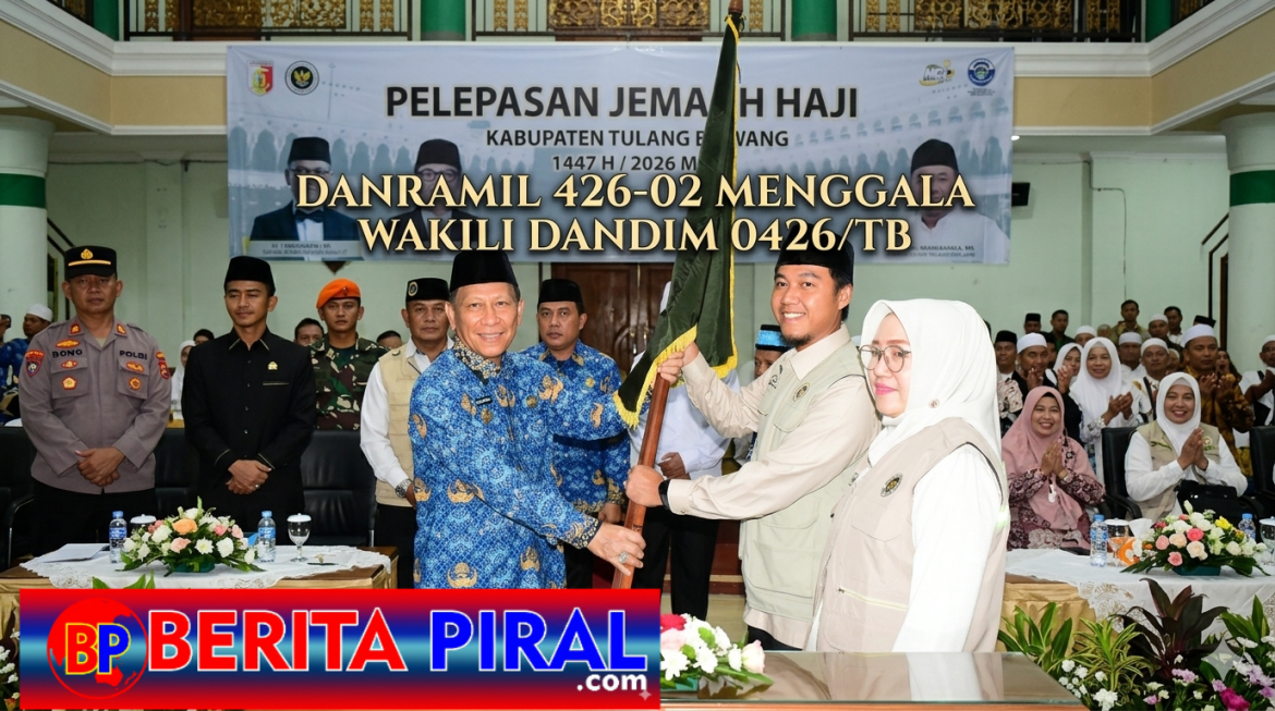Danramil 426-02 Menggala Wakili Dandim 0426/TB Hadiri Pelepasan Jamaah Haji