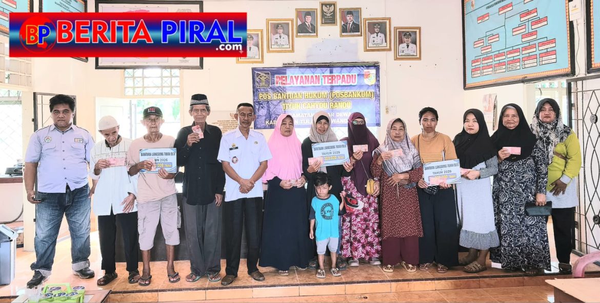 Pemerintah Tiyuh Cahyou Randu Salurkan BLT Dana Desa Kepada 15 KPM, Warga Apresiasi Kepemimpinan Yantoni
