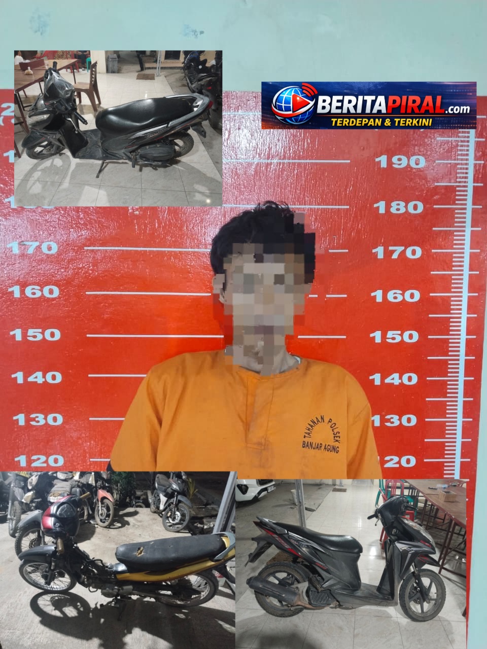 Motor Honda Vario Raib Saat Terparkir di Depan Rumah, Tim URC Polres Tulang Bawang Dan Unit Reskrim Banjar Agung Bergerak Cepat—Satu Pelaku Diciduk