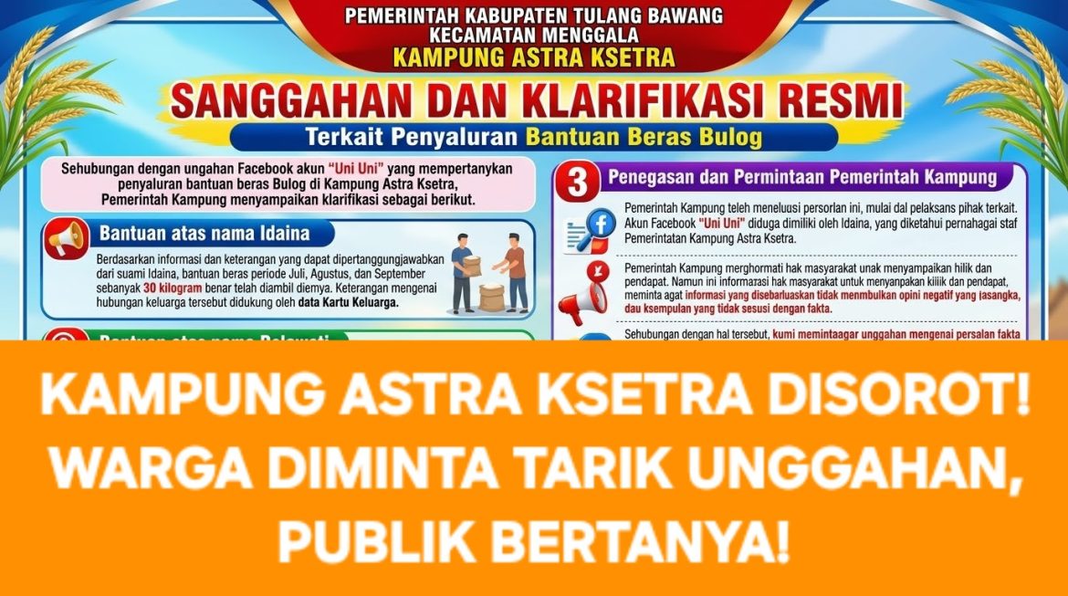 DUNIA MAYA DIGEGERKAN! Klarifikasi Kampung Astra Ksetra Tuai Sorotan, Warga Diminta Tarik Unggahan dan Minta Maaf