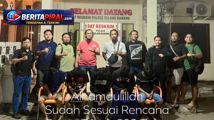 TEKAB 308 POLRES TULANG BAWANG DIDUGA AMANKAN TERDUGA PELAKU PENGEROYOKAN JALUR 2 TUNGGAL WARGA, DUA LAINNYA DIKABARKAN MASIH DIBURU
