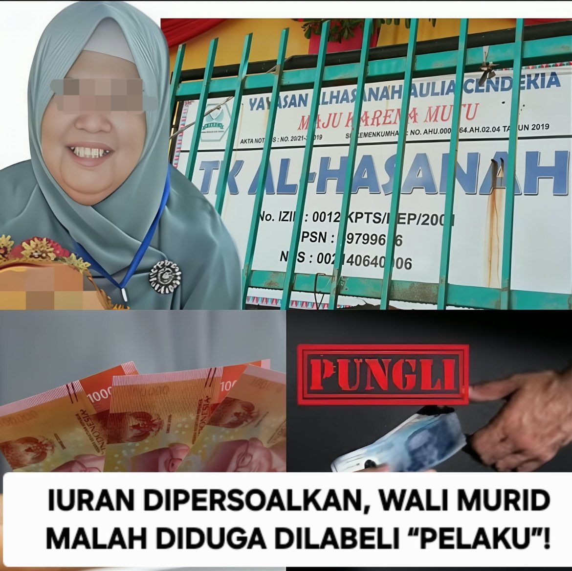 Polemik Iuran Rp40 Ribu TK Al-Hasanah Kampar Memanas, Kepala Yayasan Diduga Sebut Wali Murid Kritis “Pelaku”